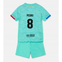 Koszulka piłkarska Barcelona Pedri Gonzalez #8 Strój Trzeci dla dzieci 2023-24 tanio Krótki Rękaw (+ Krótkie spodenki)
